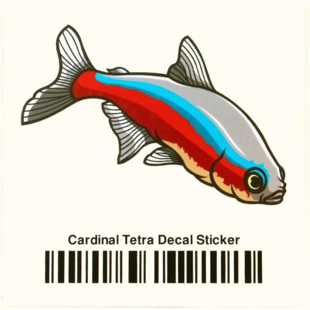 Cardinal Tetra Fish Tank Sticker Decal
