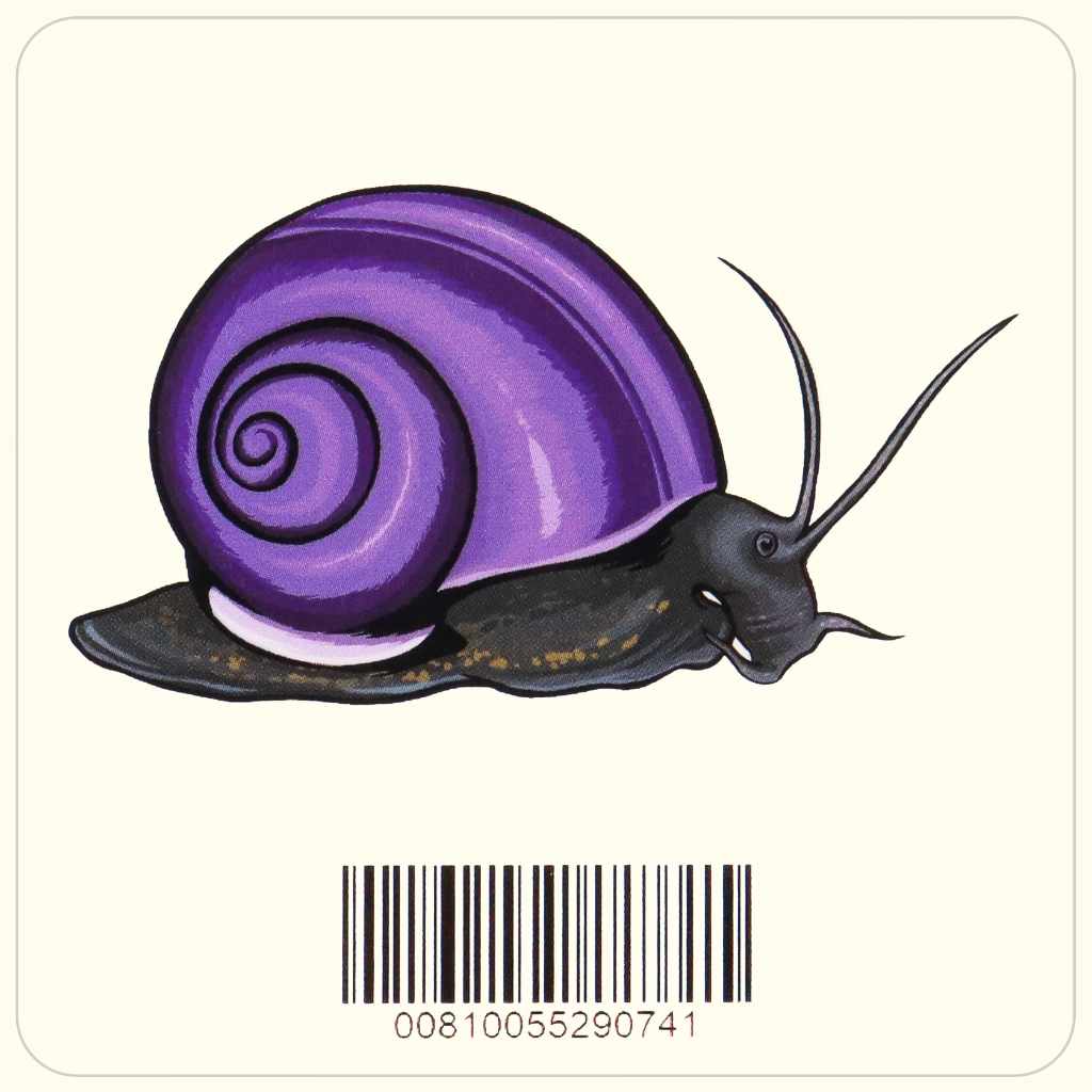 Mystery Snail Vinyl Sticker for Decor