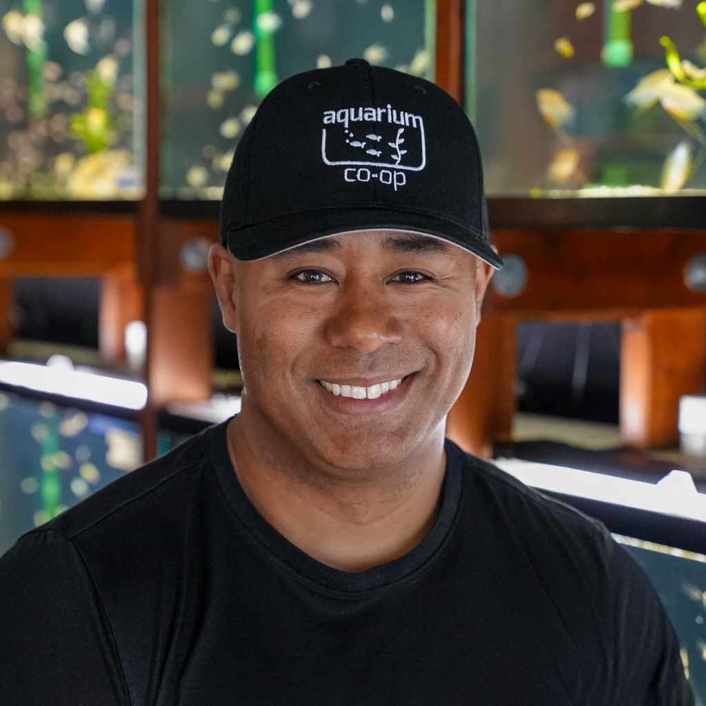 Aqua Co-Op Black Baseball Cap for Fish Enthusiasts