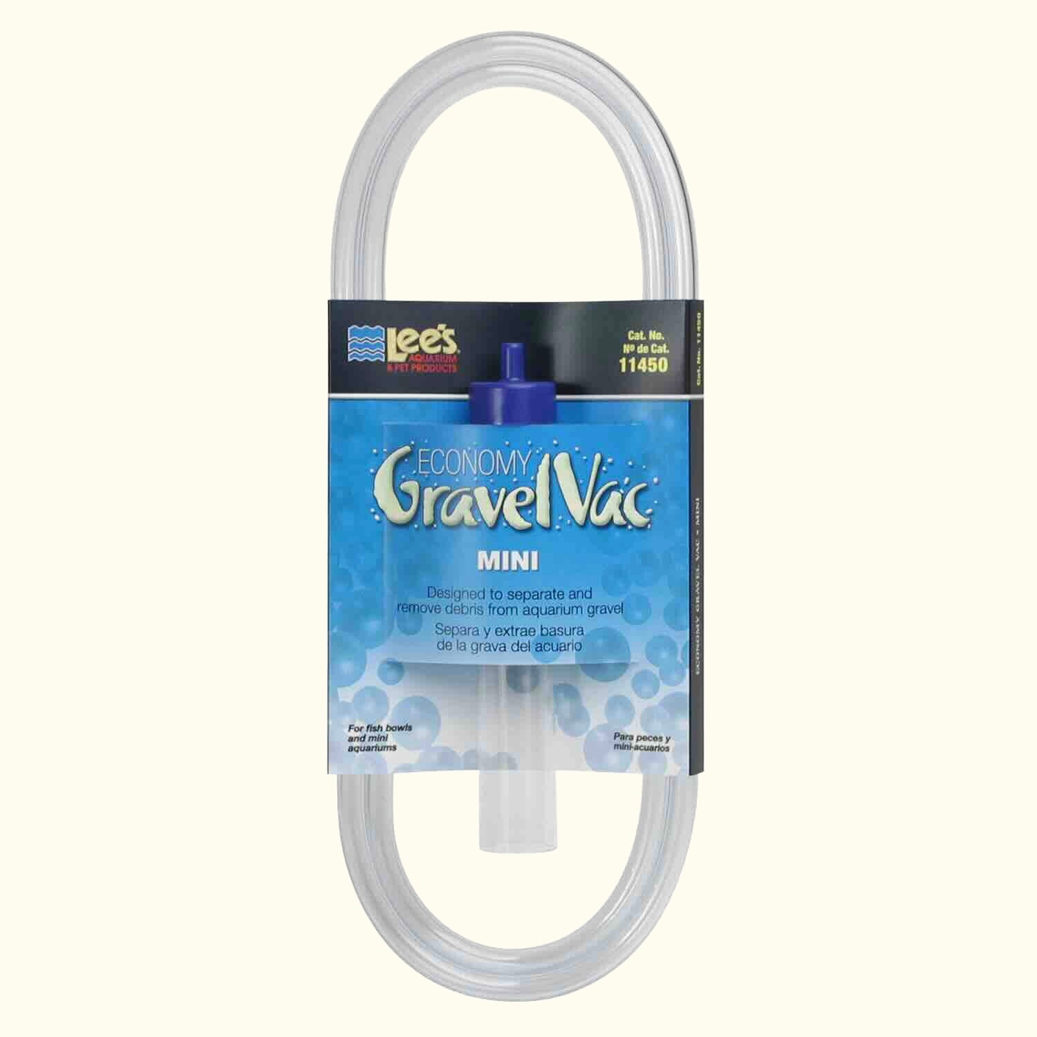 Compact Siphon Gravel Vac for Aquariums