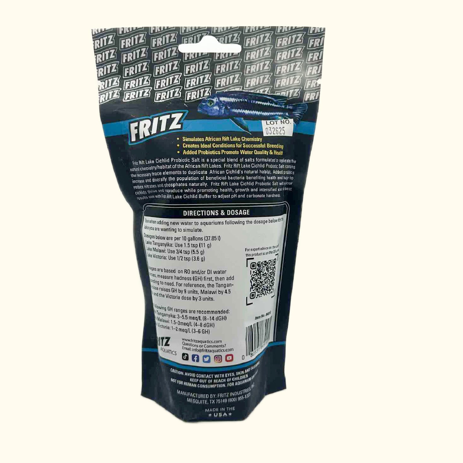 Fritz Cichlid Salt for Rift Lake Aquariums