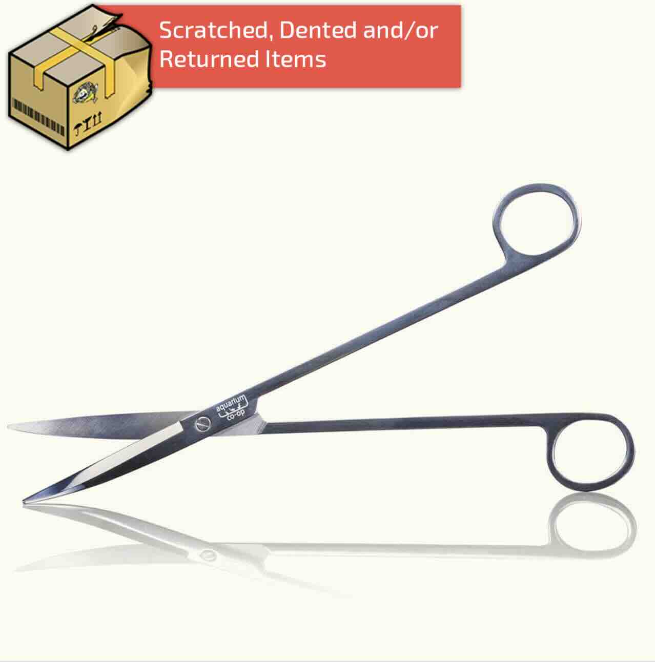 Curved Aquarium Scissors for Plant Trimming